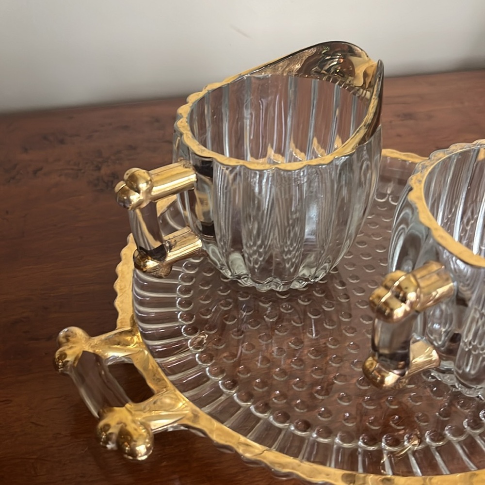 Creamer & sugar bowl with tray - Picture 3 of 4